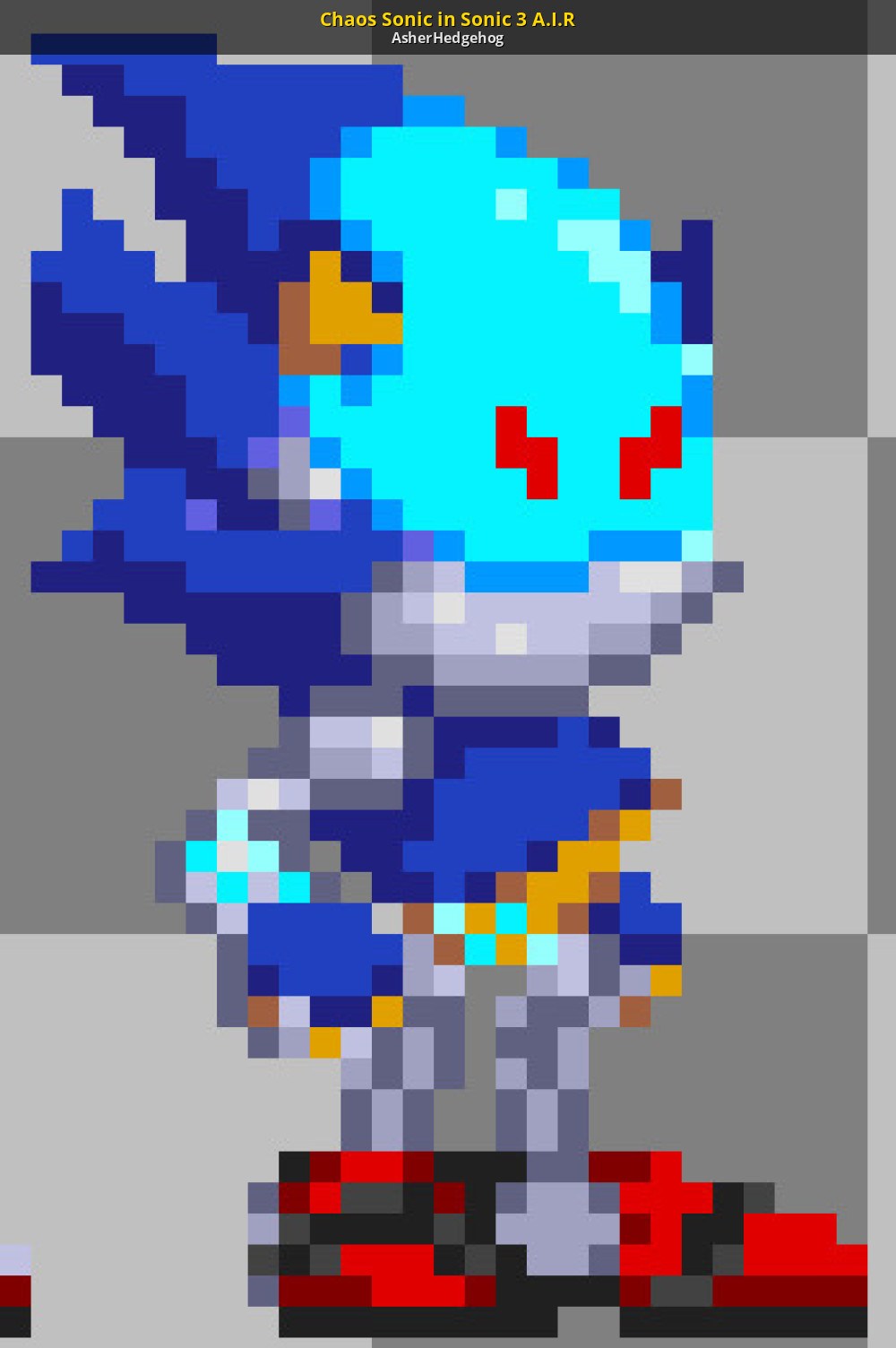 Sonic Chaos Sprite in HD  Sonic the Hedgehog! Amino