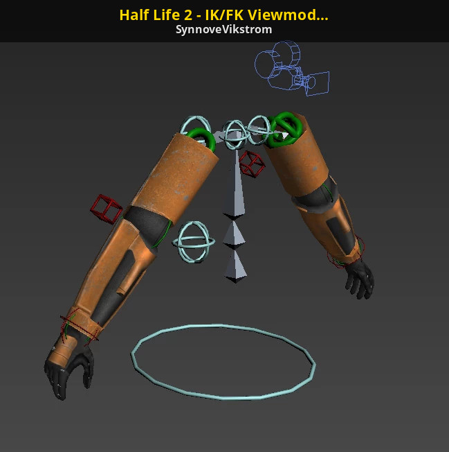 Half Life 2 Ik Fk Viewmodel Rig 3ds Max 3d Models