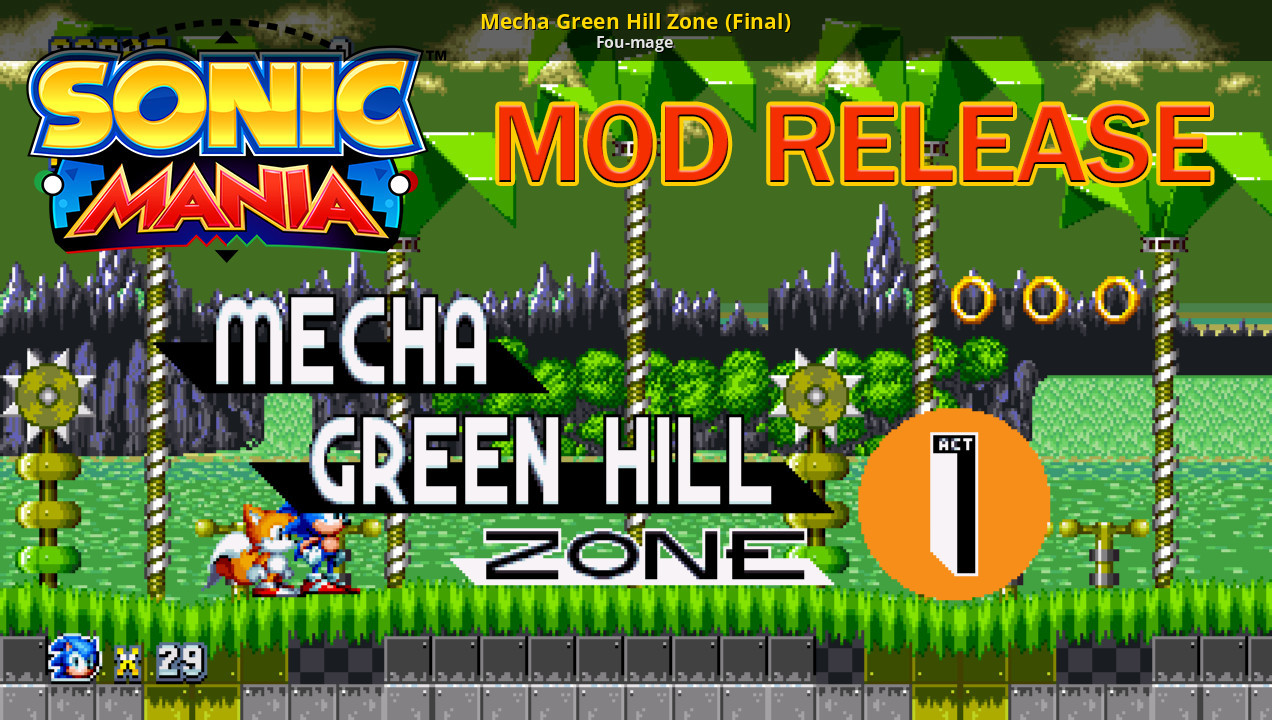 Mecha Green Hill Zone (Final) [Sonic Mania] [Mods]