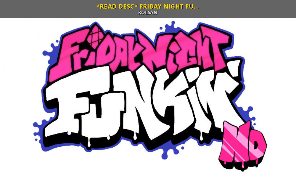 READ DESC* FRIDAY NIGHT FUNKIN' HD(REMIX UPDATE) [Friday Night Funkin']  [Mods]
