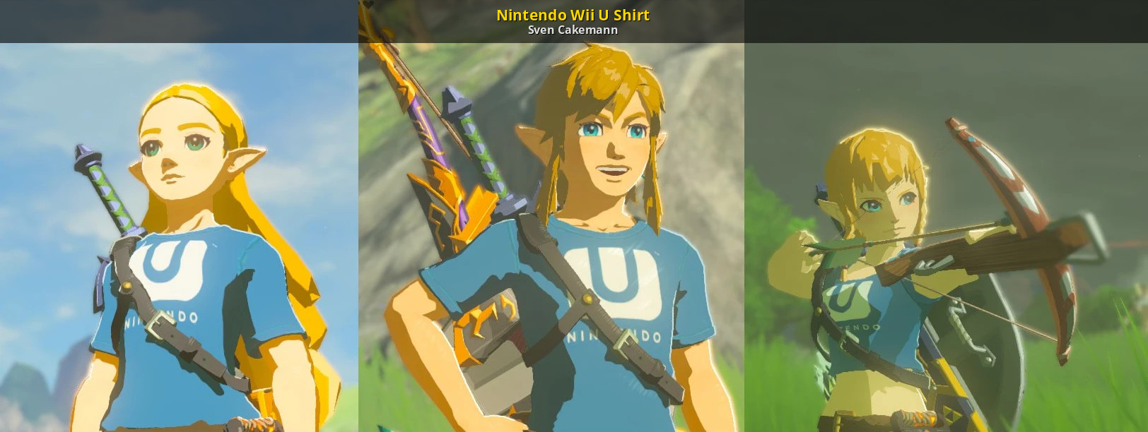 Nintendo Wii U Shirt [The Legend of Zelda: Breath of the Wild (WiiU)] [Mods]