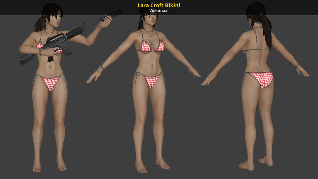Koninklijke familie Kiwi Tante Lara Croft Bikini [Counter-Strike: Global Offensive] [Mods]