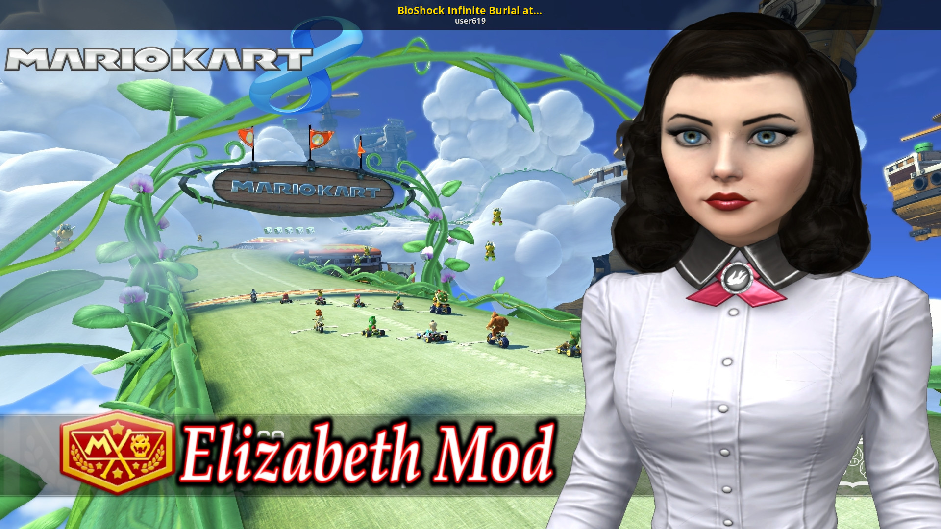 BioShock Infinite Burial at Sea Elizabeth [Mario Kart 8] [Mods]
