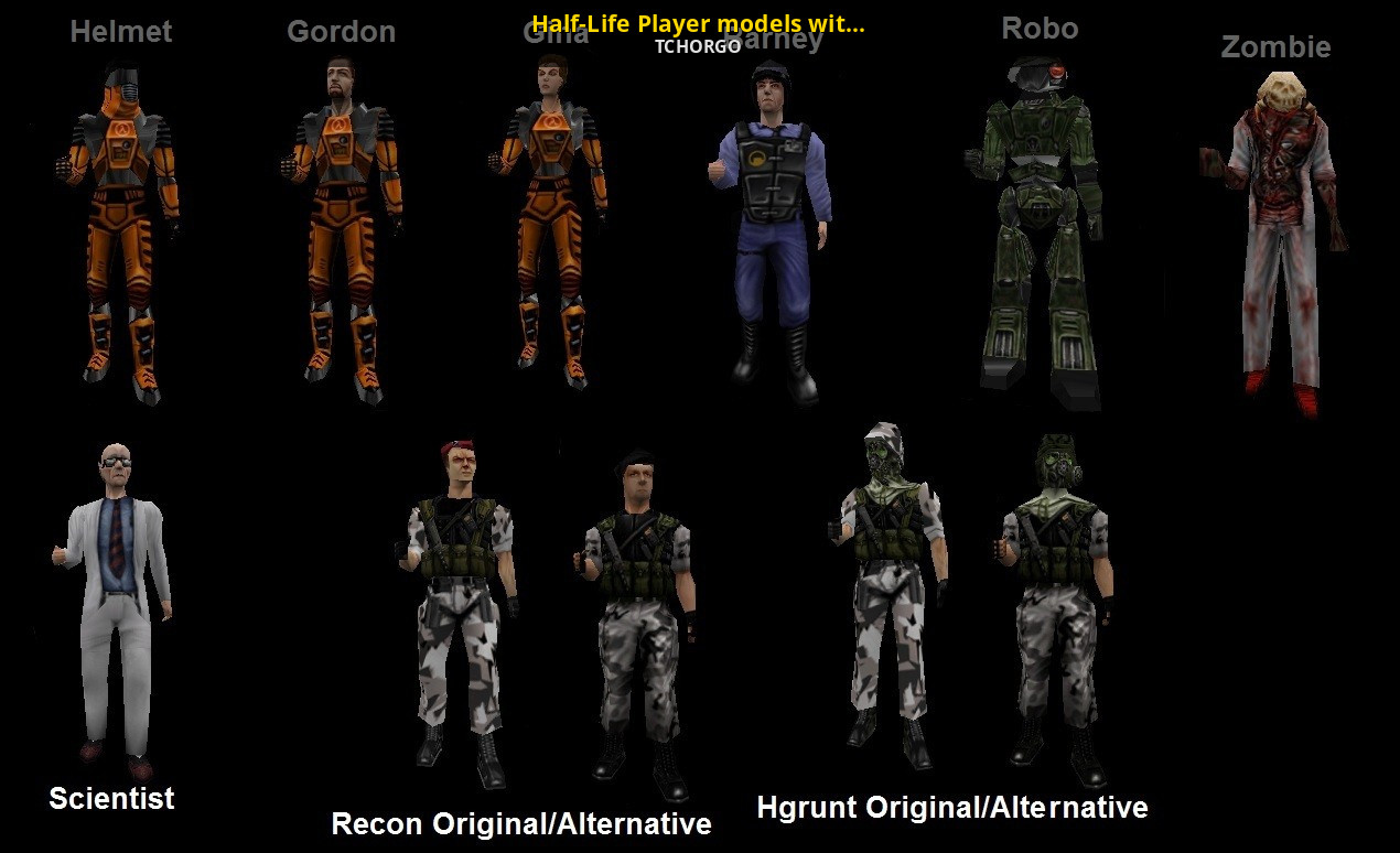 Condition Zero Player Models (Team Colors Enabled) [Half-Life] [Mods]