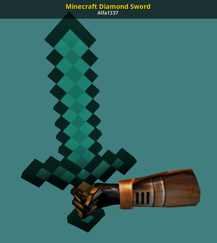 Minecraft Diamond Sword Half Life Mods - roblox minecraft diamond sword