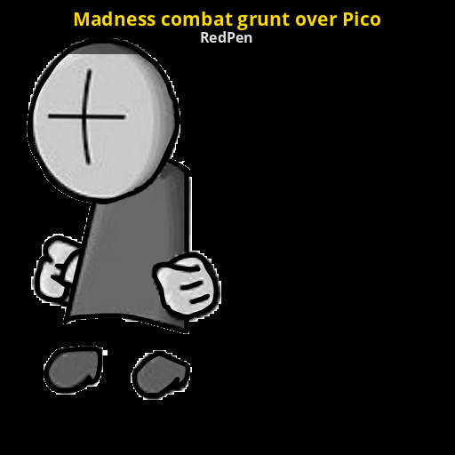 Madness combat grunt over Pico [Friday Night Funkin'] [Mods]