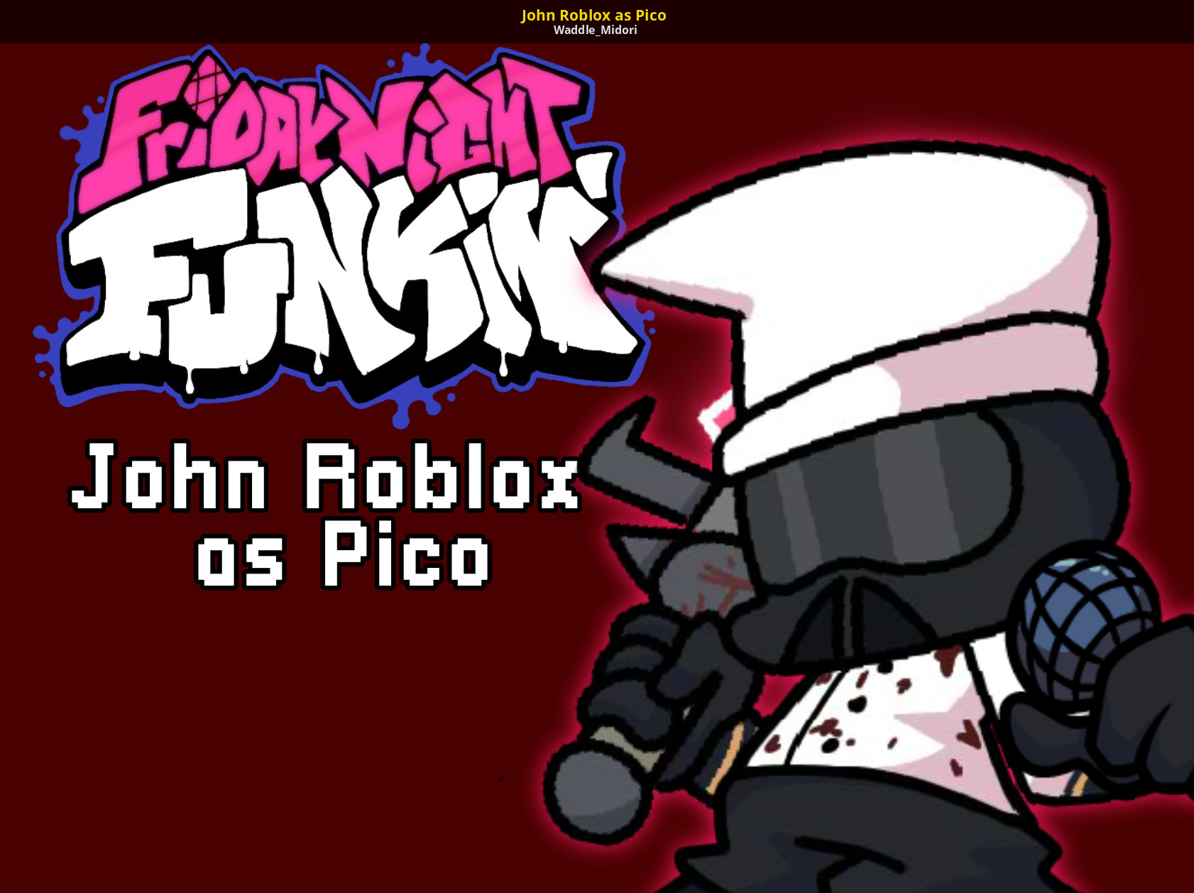 John Roblox as Pico [Friday Night Funkin'] [Mods]