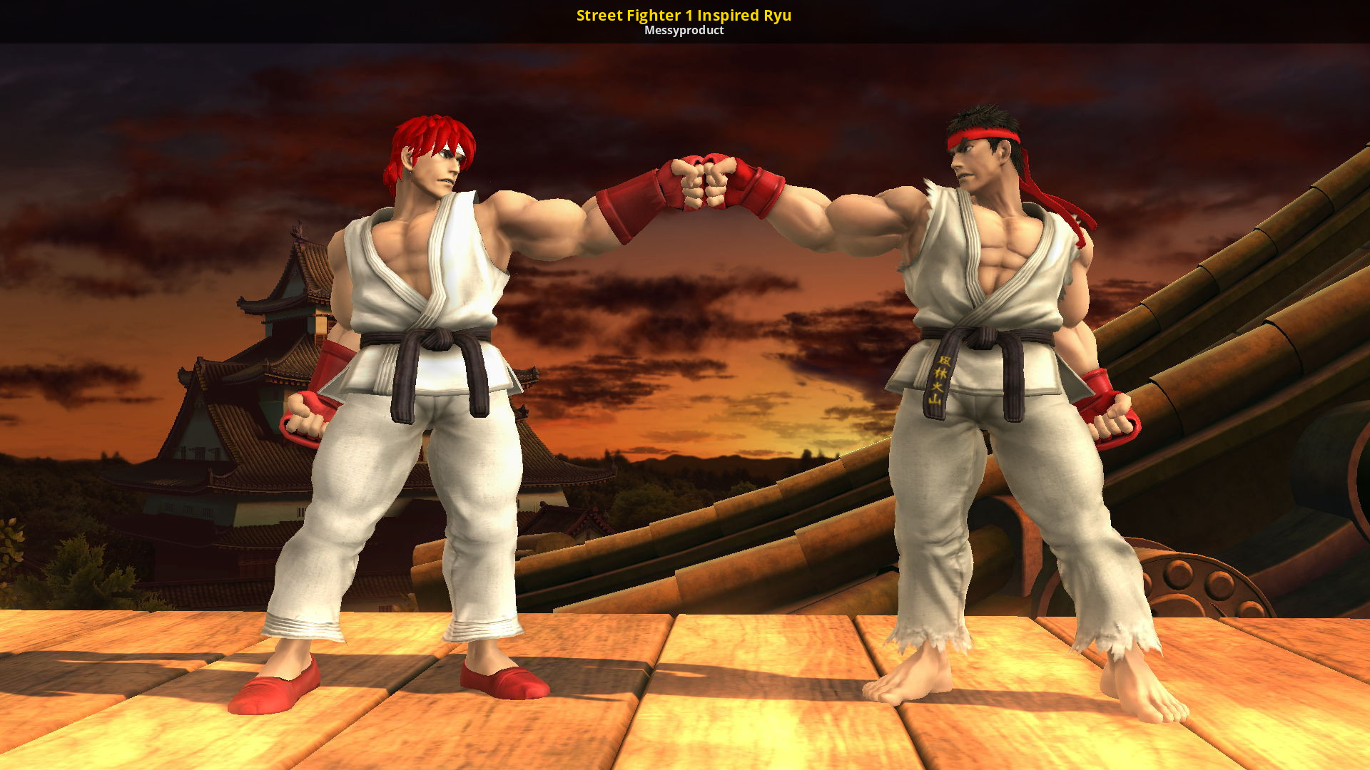 Street Fighter 1 Inspired Ryu [Super Smash Bros. (Wii U)] [Mods]