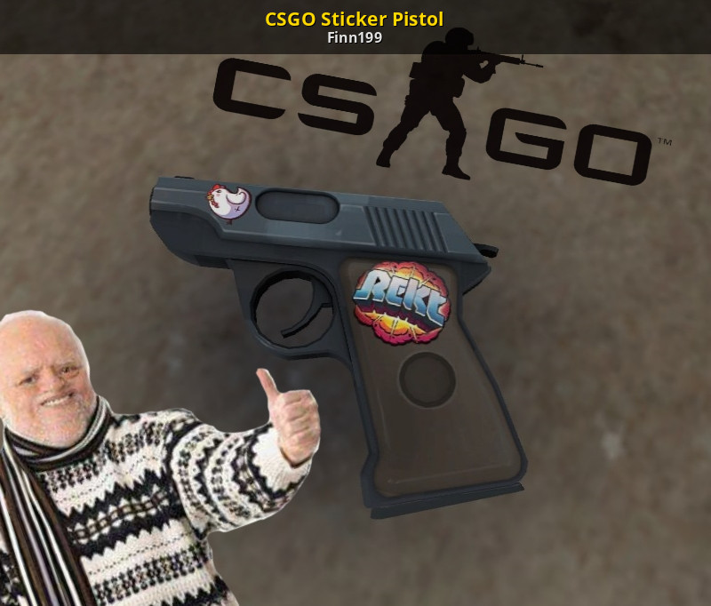 Take cs off can guns you go in stickers How to