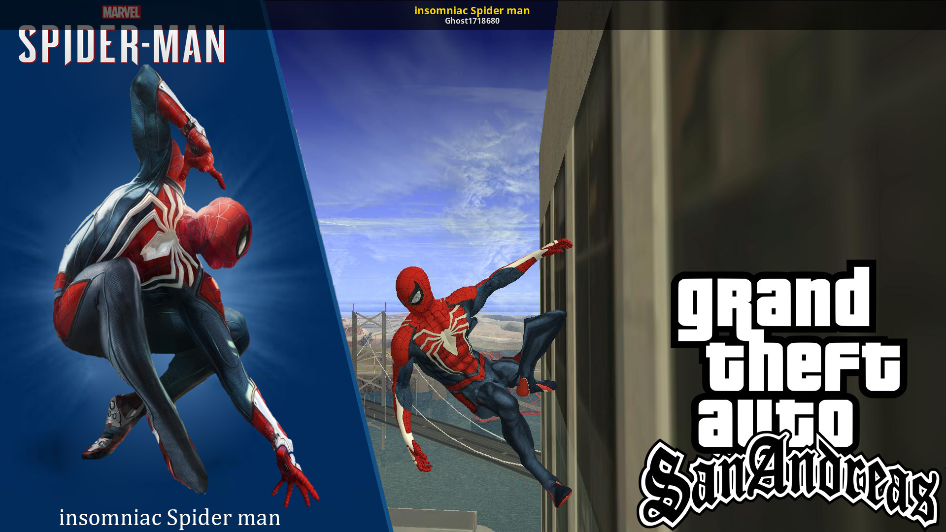 insomniac Spider man [Grand Theft Auto: San Andreas] [Mods]