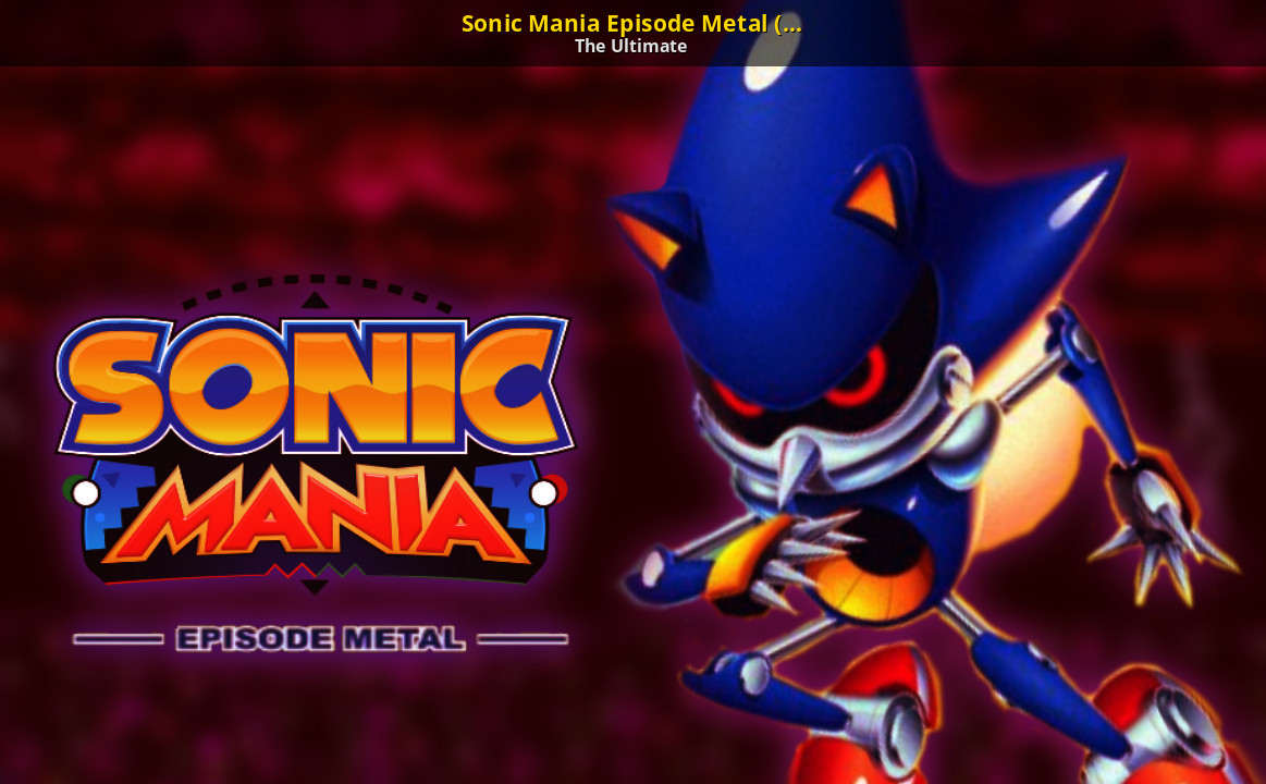 Shard over metal sonic [Sonic Mania] [Mods]