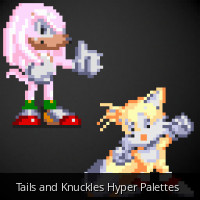 Tails and Knuckles Hyper Palettes [Sonic 3 A.I.R.] [Mods]