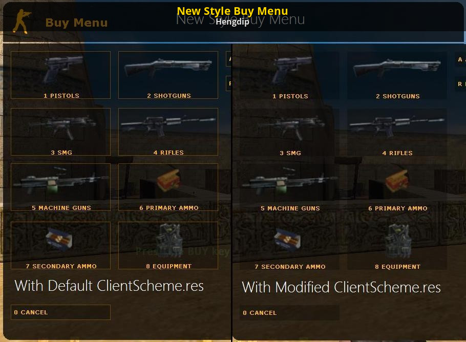 New Style Buy Menu [Counter-Strike 1.6] [Mods]