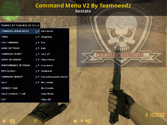 Command Menu V2 By Teamneodz [Counter-Strike 1.6] [Mods]