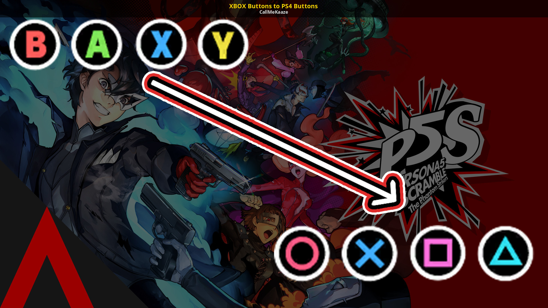 XBOX Buttons to PS4 Buttons [Persona 5 Strikers] [Mods]