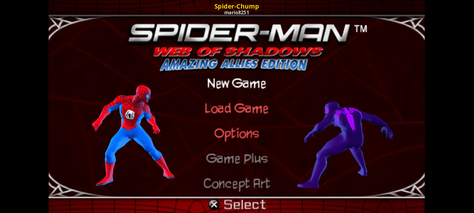Spider-man Web of Shadows mod PSP by TNUM on DeviantArt