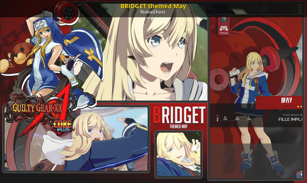 Guilty Gear Strive mod Bridget outfit for May by monkeygigabuster
