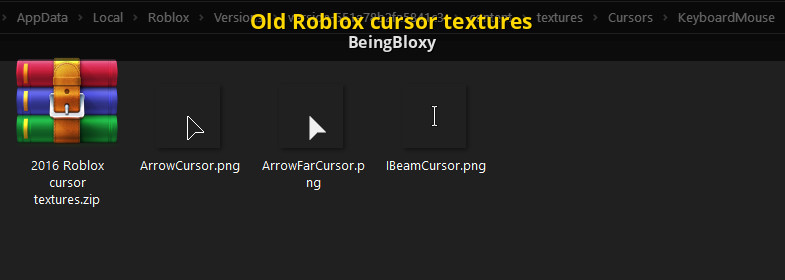 Old Roblox Cursor Textures Roblox Mods - how to get the old roblox cursor