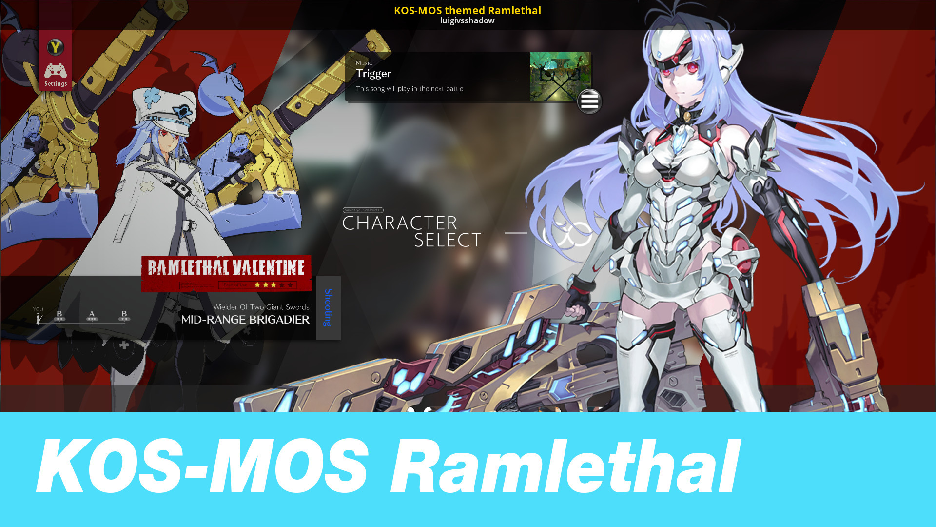 KOS-MOS themed Ramlethal [GUILTY GEAR -STRIVE-] [Mods]