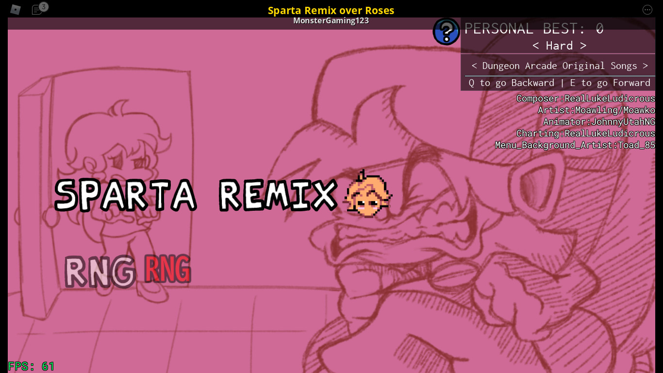Sparta Remix over Roses [Friday Night Funkin'] [Mods]