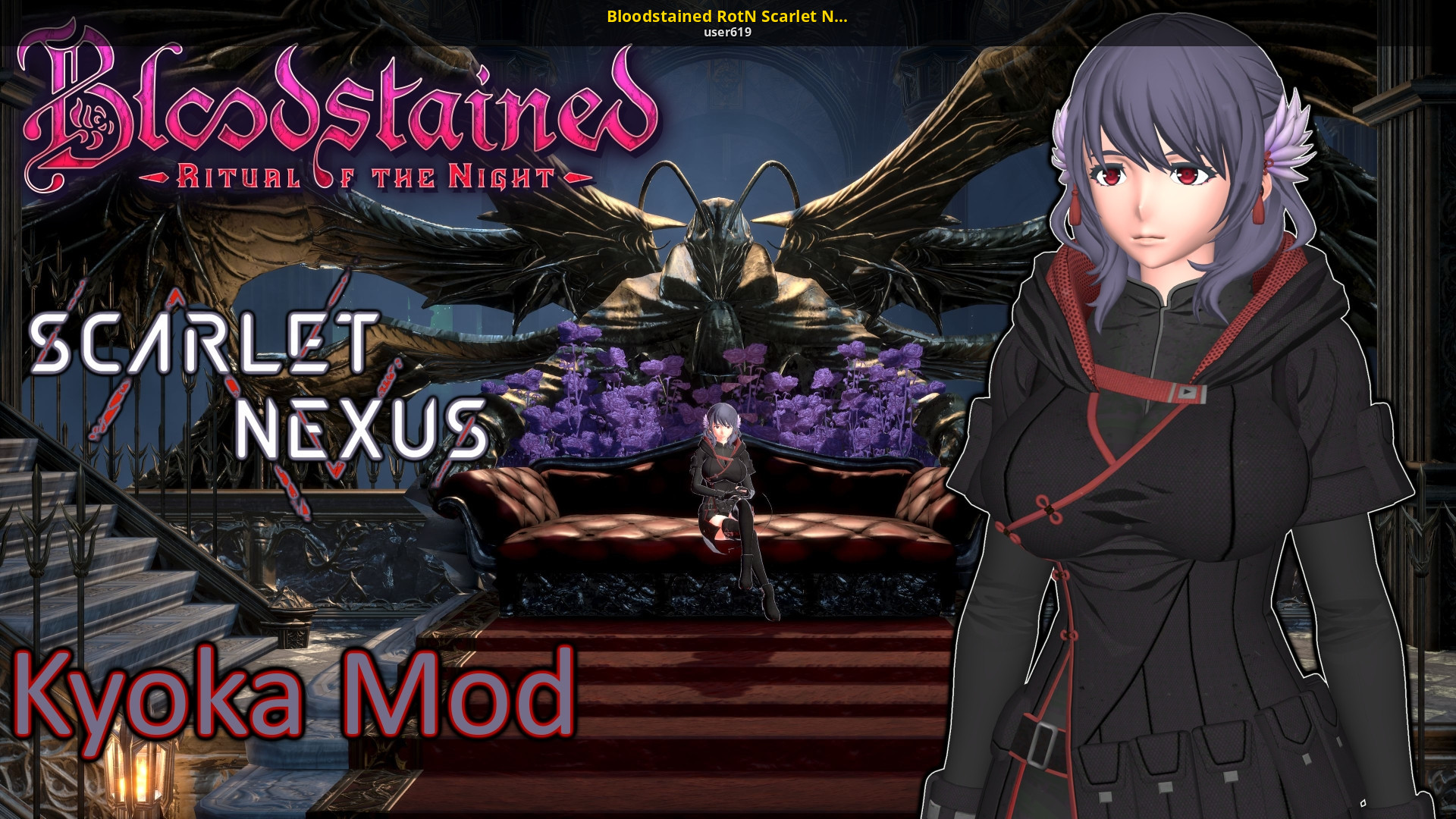Bloodstained RotN Scarlet Nexus Kyoka Mod [Bloodstained: Ritual of