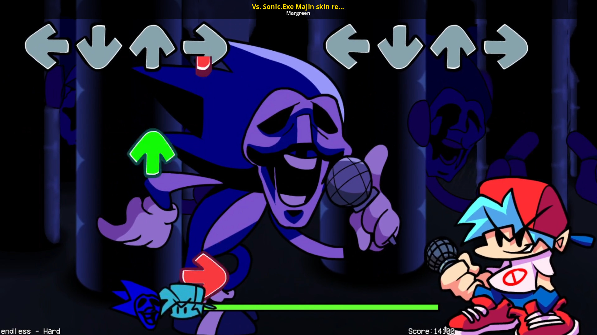Early Majin and Sonic.exe sprites [Friday Night Funkin'] [Mods]