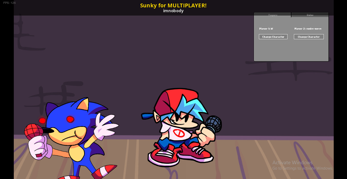 FNF: Sunky Sonic Cover Week FNF mod game play online, pc download