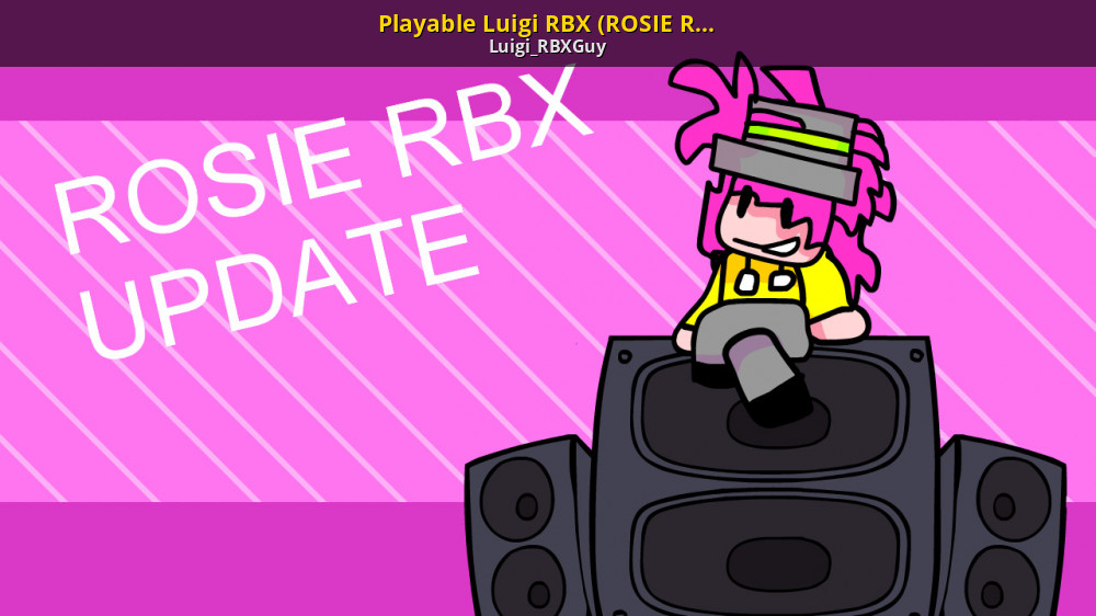 Playable Luigi RBX (ROSIE RBX UPDATE) [Friday Night Funkin'] [Mods]