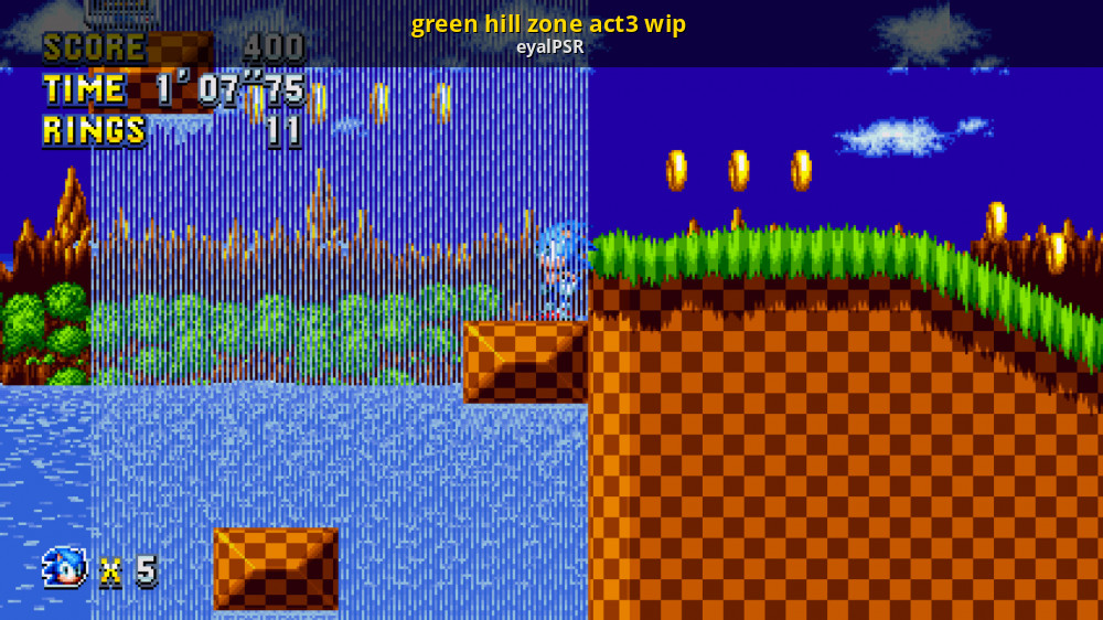 Sonic Mania: Green Hill Zone Act 1 & 2 Playthrough