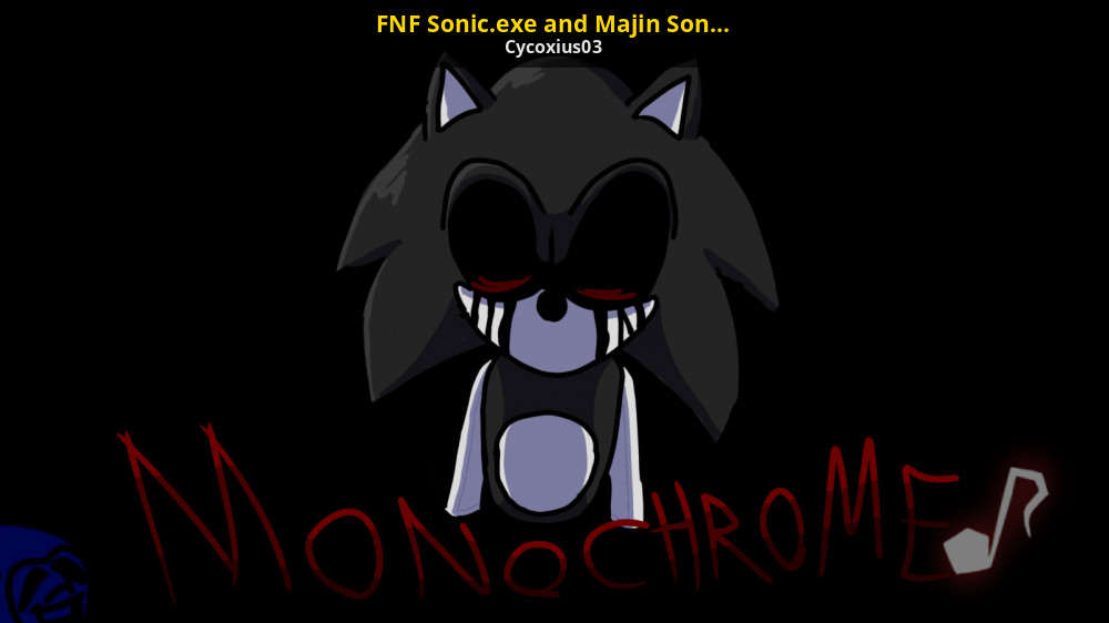 FNF Sonic.exe and Majin Sonic sings MonoChrome [Friday Night Funkin'] [Mods]