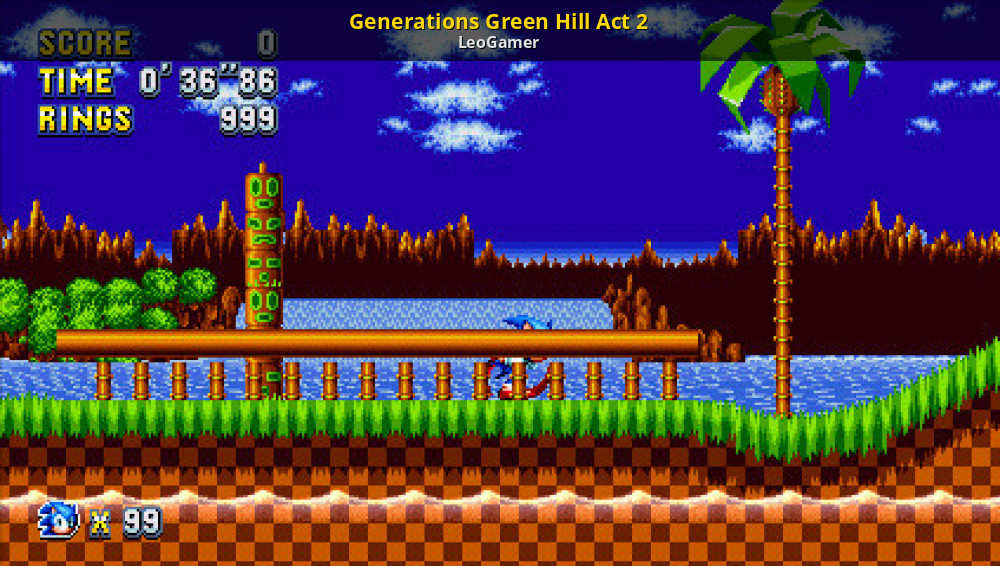 Sonic Mania Gameplay: Green Hill Zone Act 2