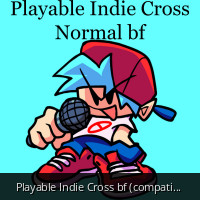 Playable Indie Cross Sans [Friday Night Funkin'] [Mods]