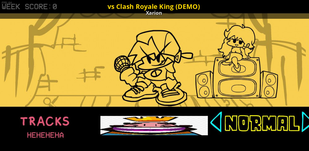 Clash Royale King chromatic scale [Friday Night Funkin'] [Modding Tools]