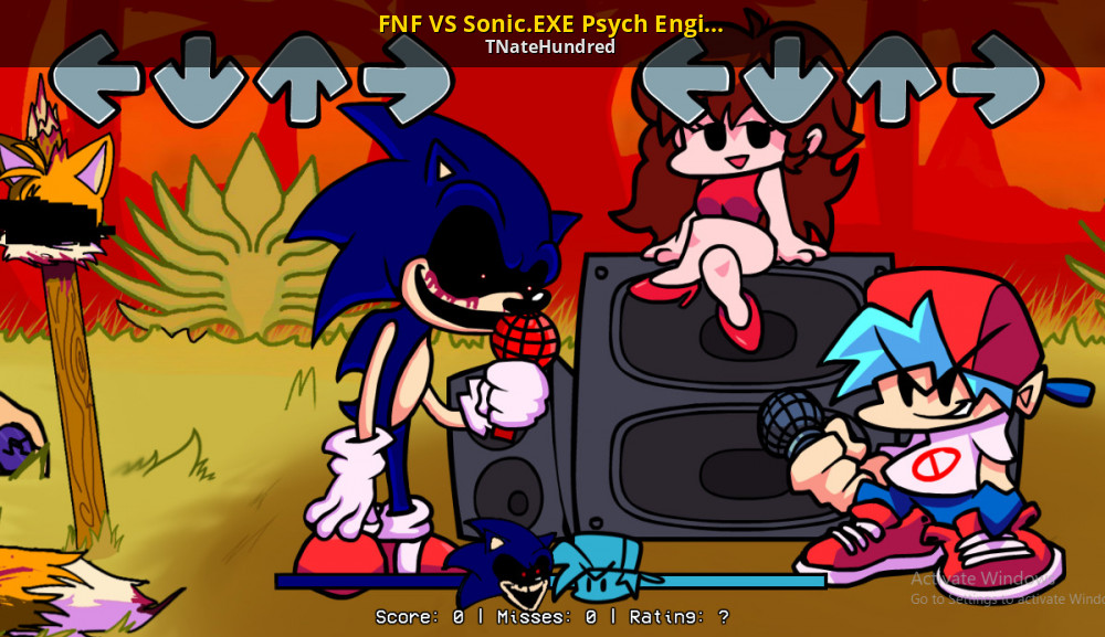 Sonic.EXE Over Fleetway Sonic [Friday Night Funkin'] [Mods]