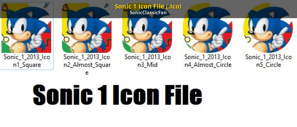 Sonic 1 Icon File (.Ico) [Sonic the Hedgehog (2013)] [Mods]