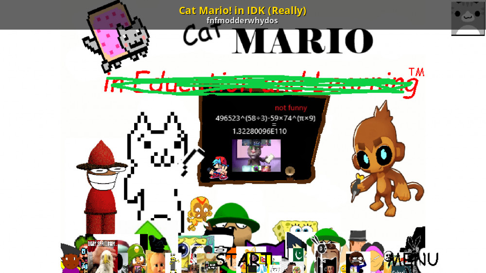 Cat Mario! in IDK (Really) [Baldi's Basics] [Mods]