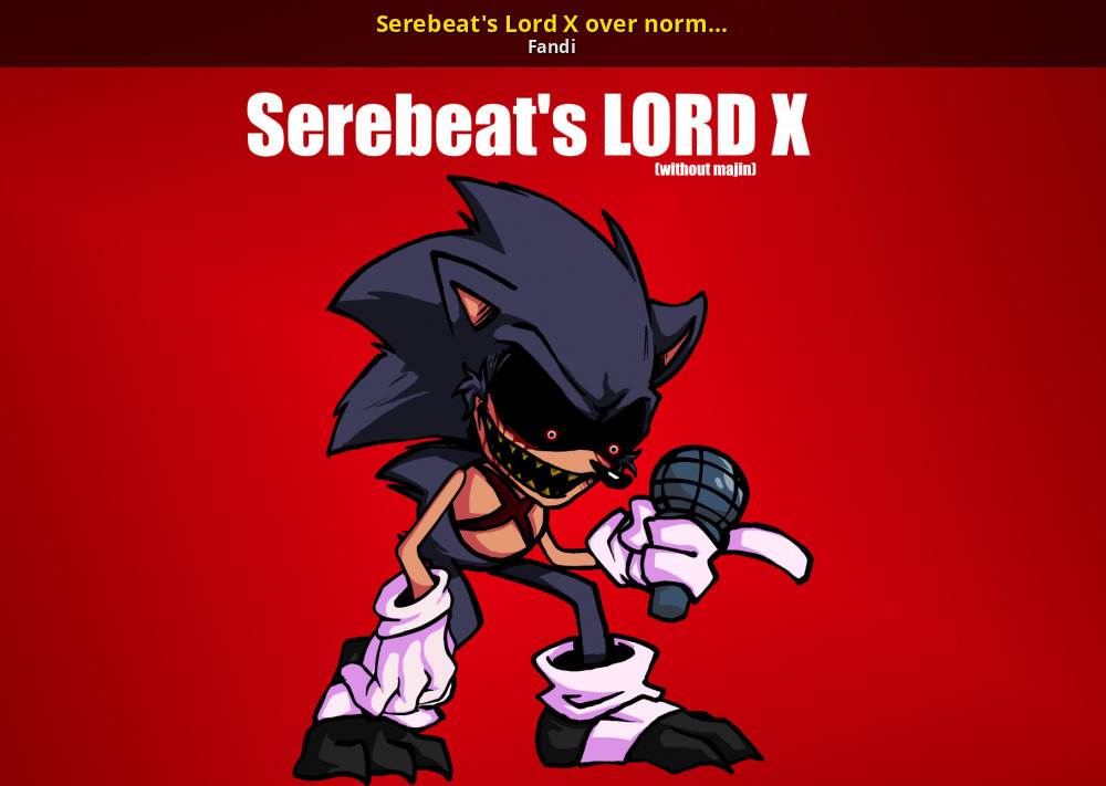 Serebeat's Lord X over normal Lord X [Friday Night Funkin'] [Mods]