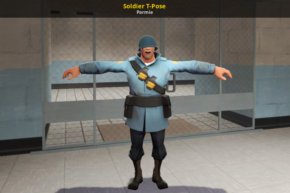 Soldier T-Pose [Team Fortress 2] [Mods]