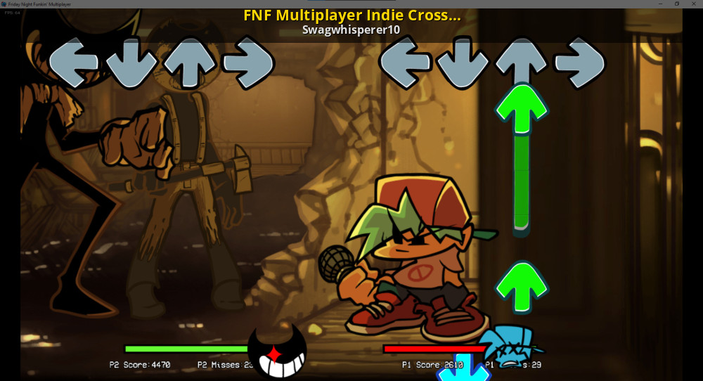 FNF Multiplayer Indie Cross Port [Friday Night Funkin'] [Mods]