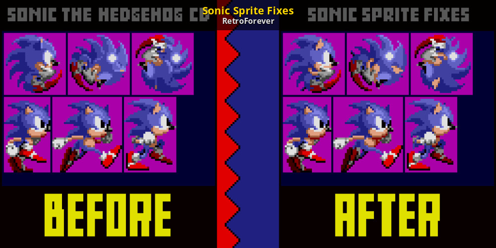 Sonic Sprite Fixes [Sonic CD (2011)] [Mods]