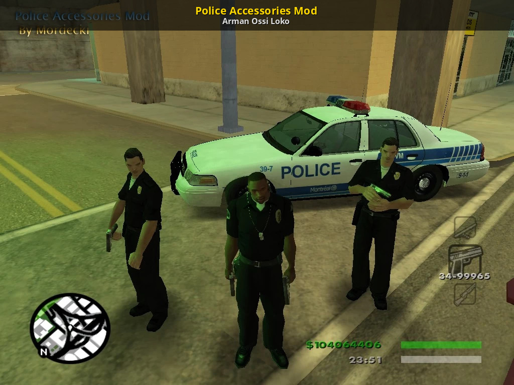 Police Accessories Mod Grand Theft Auto San Andreas Mods