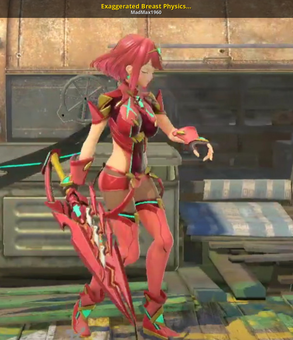 Exaggerated Breast Physics for Pyra/Mythra [Super Smash Bros. Ultimate]  [Mods]