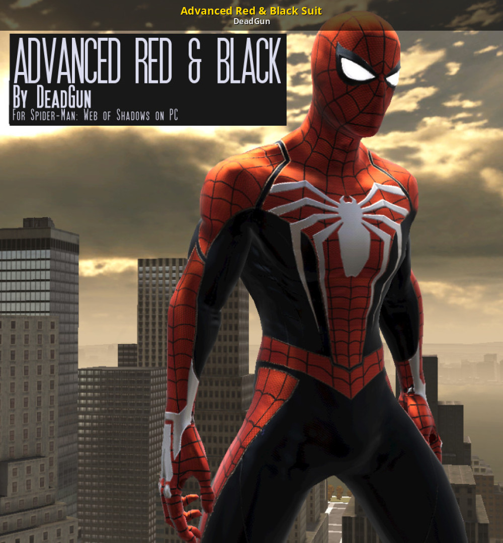 Advanced Red & Black Suit [Spider-Man: Web of Shadows] [Mods]
