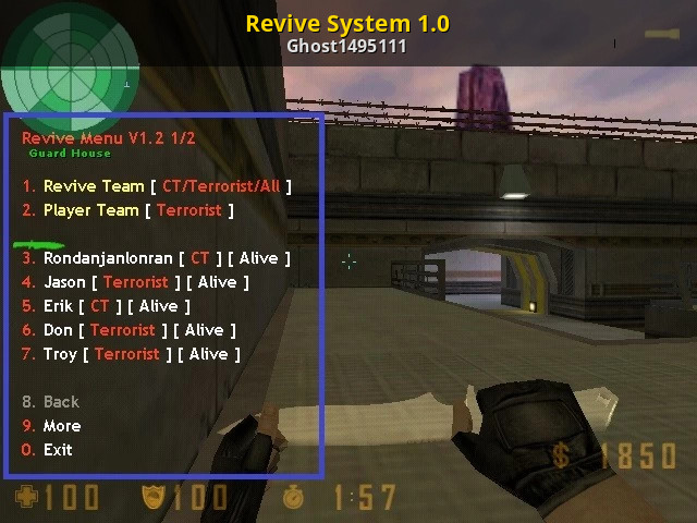 Revive System 1.0 [Counter-Strike 1.6] [Mods]