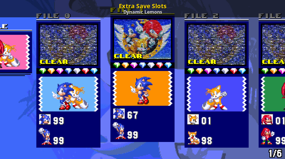 Zonder Langwerpig wees stil Extra Save Slots [Sonic 3 A.I.R.] [Mods]