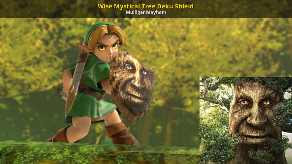 Wise Mystical Tree Deku Shield [Super Smash Bros. Ultimate] [Mods]