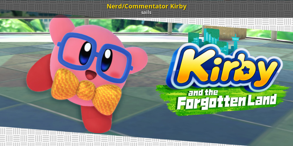 Nerd/Commentator Kirby [Kirby and the Forgotten Land] [Mods]