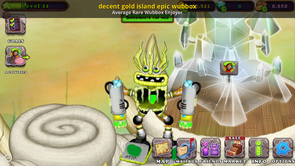 decent gold island epic wubbox [My Singing Monsters] [Mods]