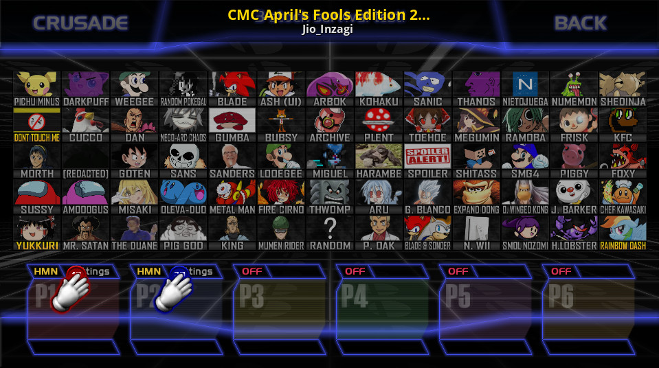 CMC April's Fools Edition 2021! [Super Smash Bros. Crusade] [Mods]