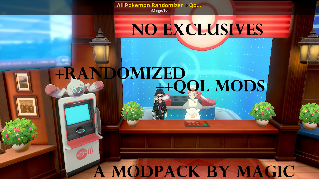All Pokemon Randomizer + QoL Mod Pack [Pokemon Sword & Shield] [Mods]